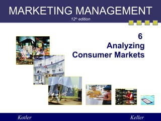 MARKETING MANAGEMENT 12 th  edition 6  Analyzing Consumer Markets Kotler Keller 