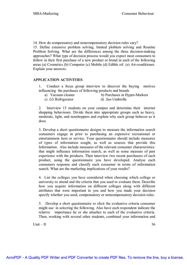 Consumer Behaviour Pdf