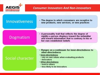 Consumer Innovators And Non-innovators
 