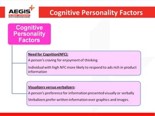Cognitive Personality Factors
 