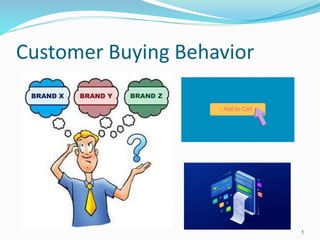 Customer Buying Behavior
1
 