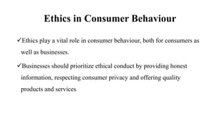 CONSUMER BEHAVIOUR and Perception towards buying products | PPTX