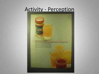 Activity - Perception
 
