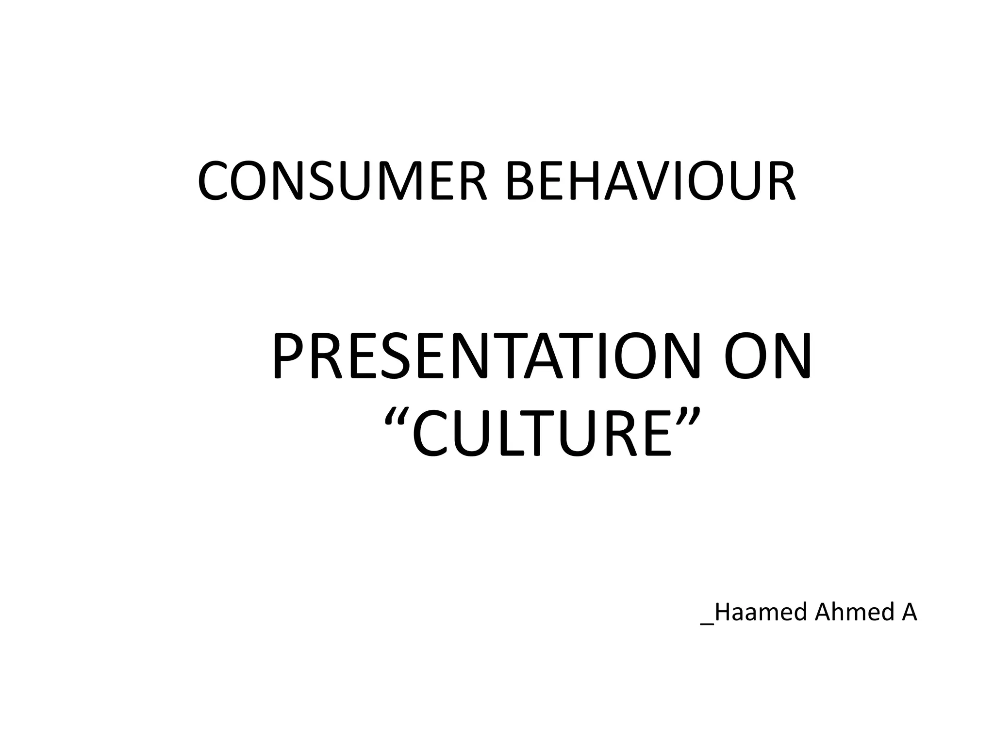 Consumer behaviour ppt | PPT