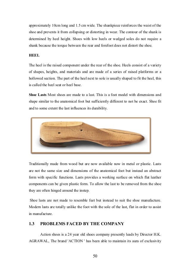 Consumer's behavior over shoes
