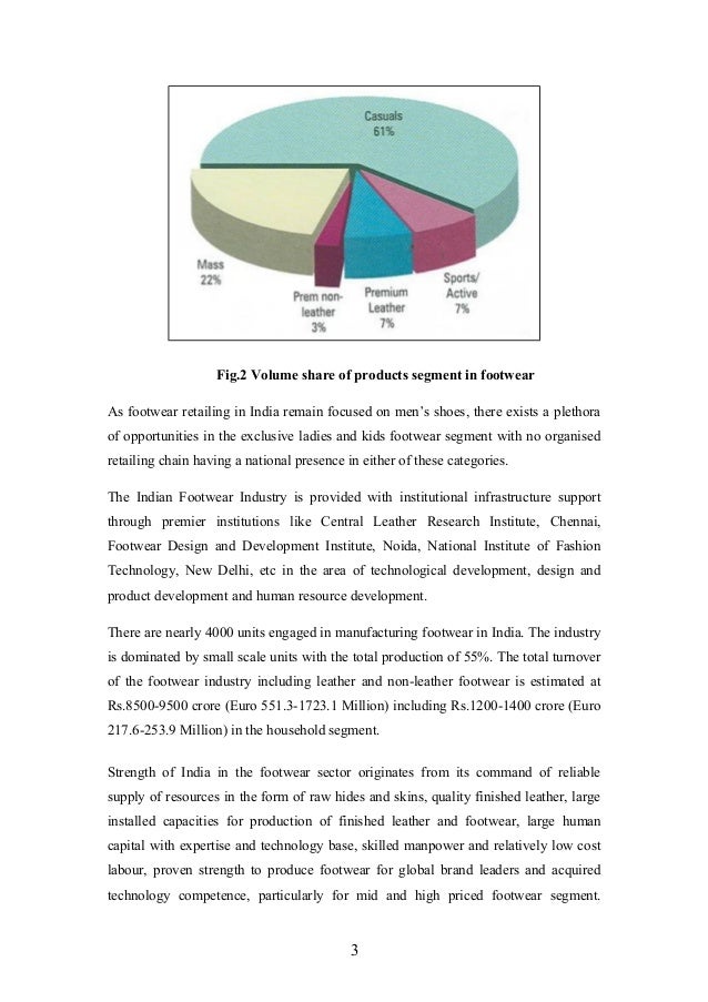 Consumer's behavior over shoes