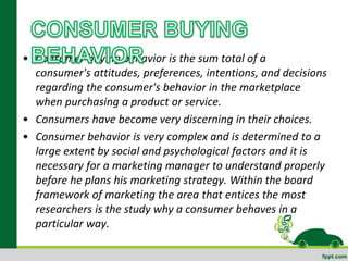 Consumer buying behaviour | PPTX