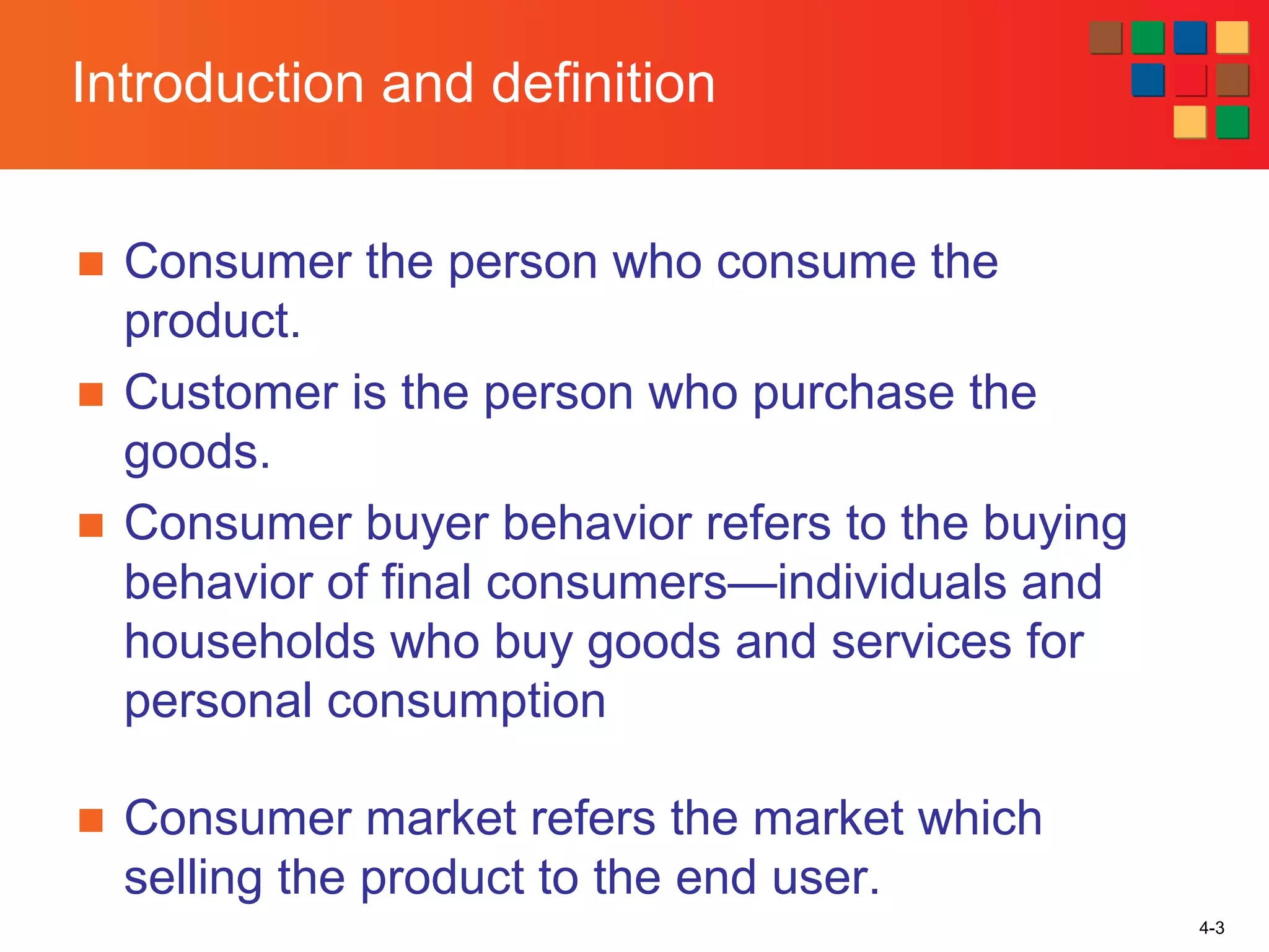 Consumer buyingbehaviorchapt1 | PPT