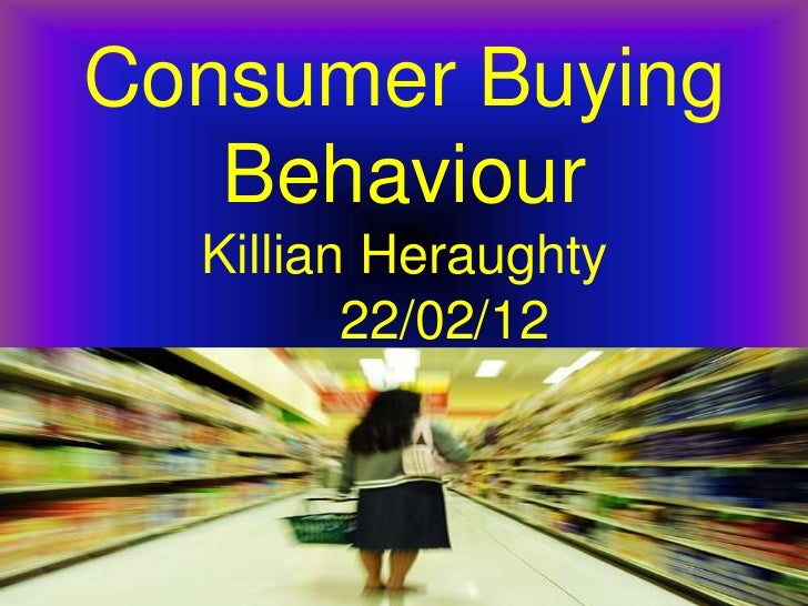 A brief literature review on consumer buying behaviour