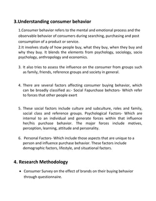 Consumer buying behaviour | PDF