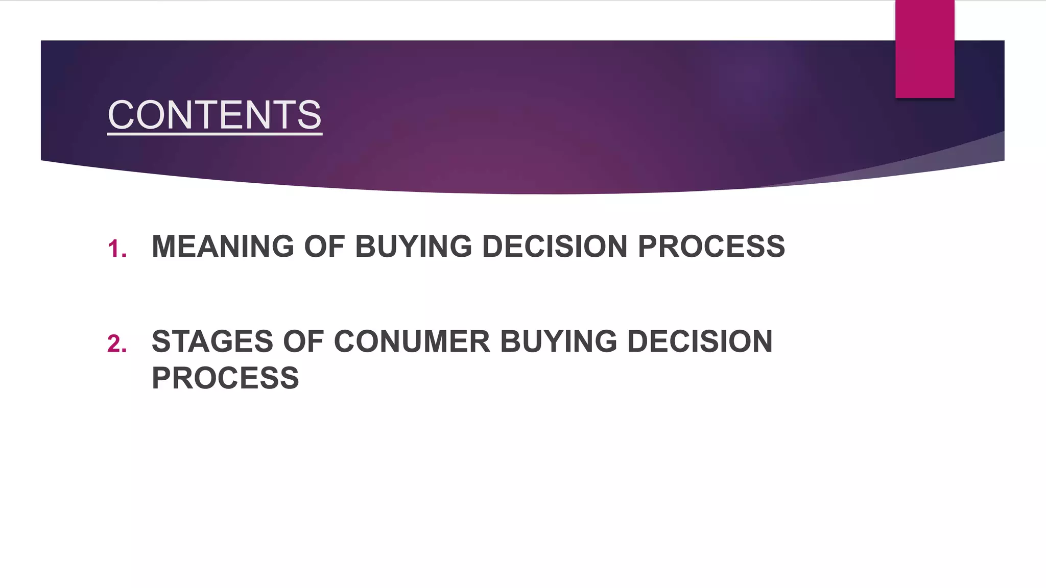 How Are Consumer Buying Decisions Related To Successful Financial Management Consumer buying decision process | PPT
