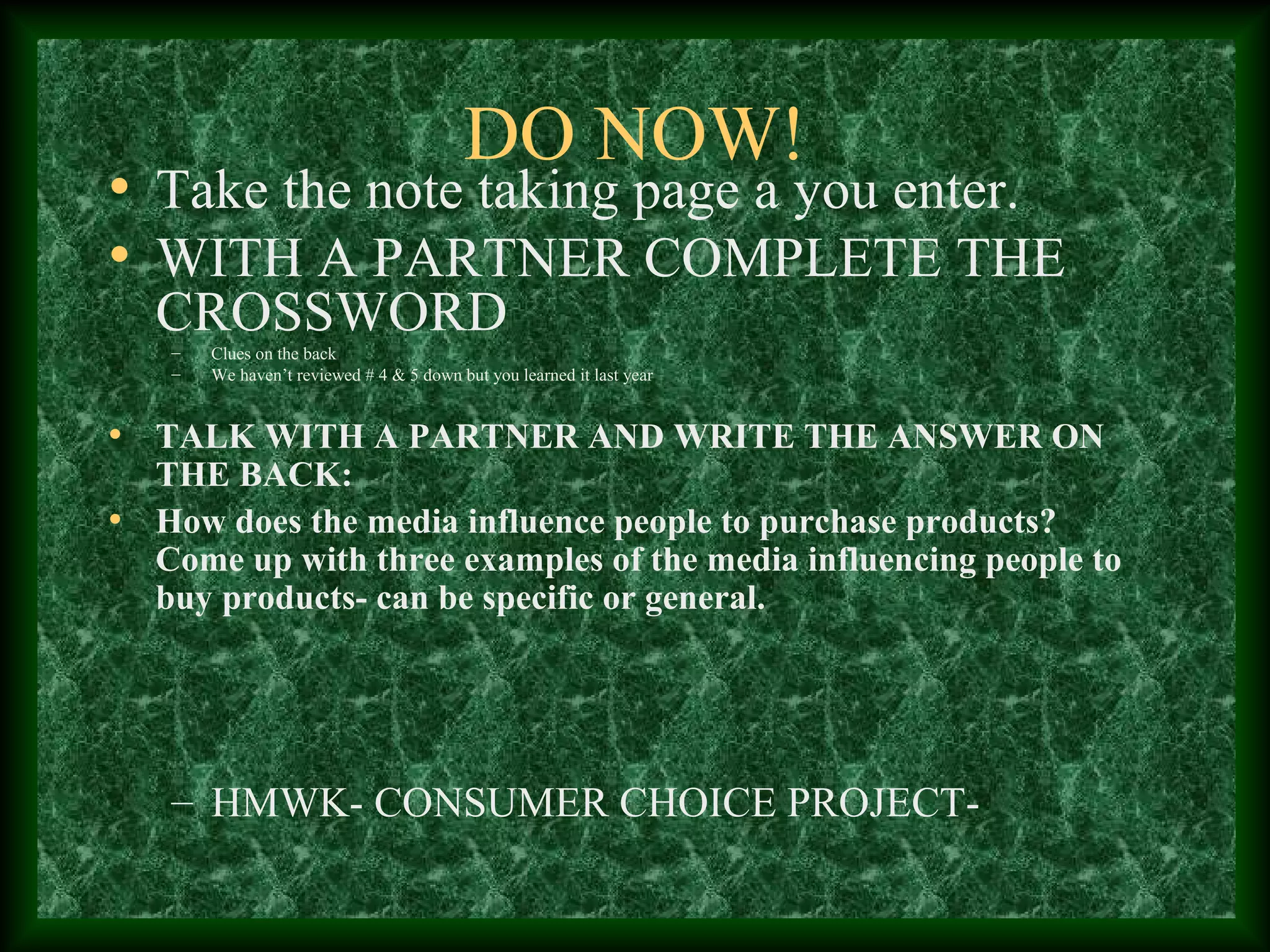 Consumer Choice PPT