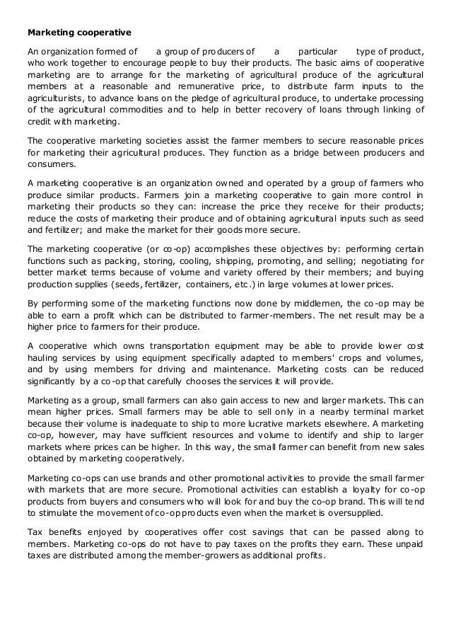 Consumer cooperative