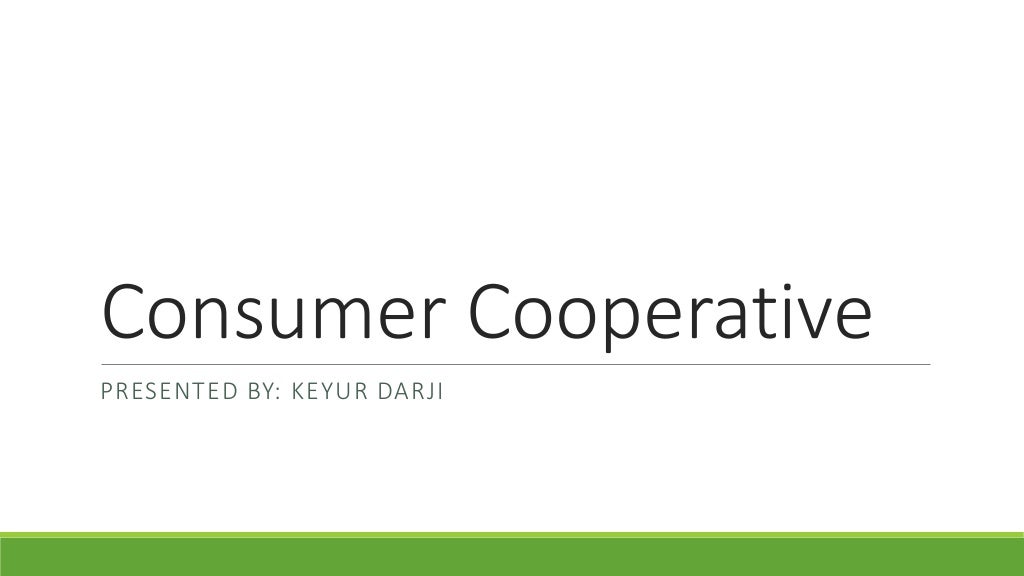 Consumer cooperative