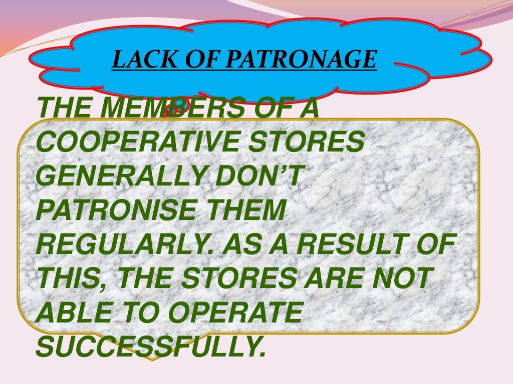 Consumer cooperative stores ppt