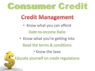  Credit Cards Consumer Credit Charge and Debit cards account for over half of in-store purchases!