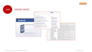 Source: Moore Corp
1440
Workshop “Approach Customer on Digital Media, 14/07/2015
IGNORE/ AVOID
 