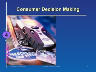 Consumer Decision Making chapter 4 