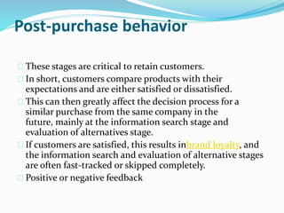 Consumer decision process