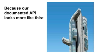Because our
documented API
looks more like this:
 