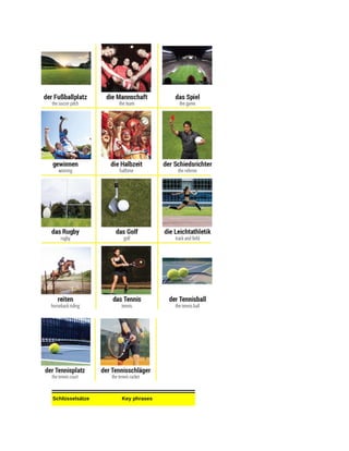 Schlüsselsätze Key phrases
 