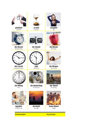 Schlüsselsätze Key phrases
 