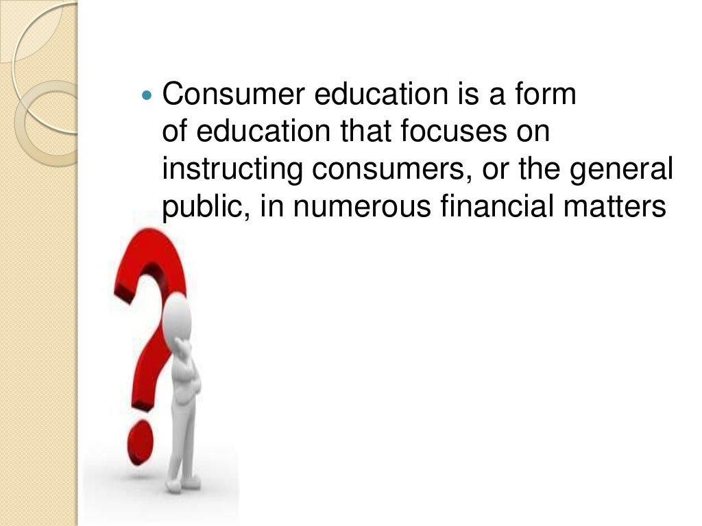 Consumer education