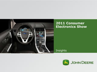 2011 Consumer Electronics Show Insights 