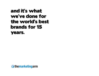 Consumer Engagement :: The Marketing Arm