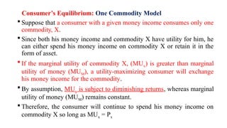 Consumer Equilibrium and Utility Maximization in Economics | PPTX