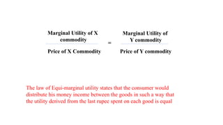 Consumer Equilibrium and Utility Maximization in Economics | PPTX