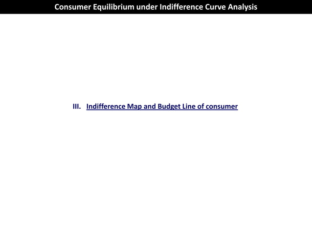 Consumer Equilibrium Under Indifference Curve Analysis Pptx Economy