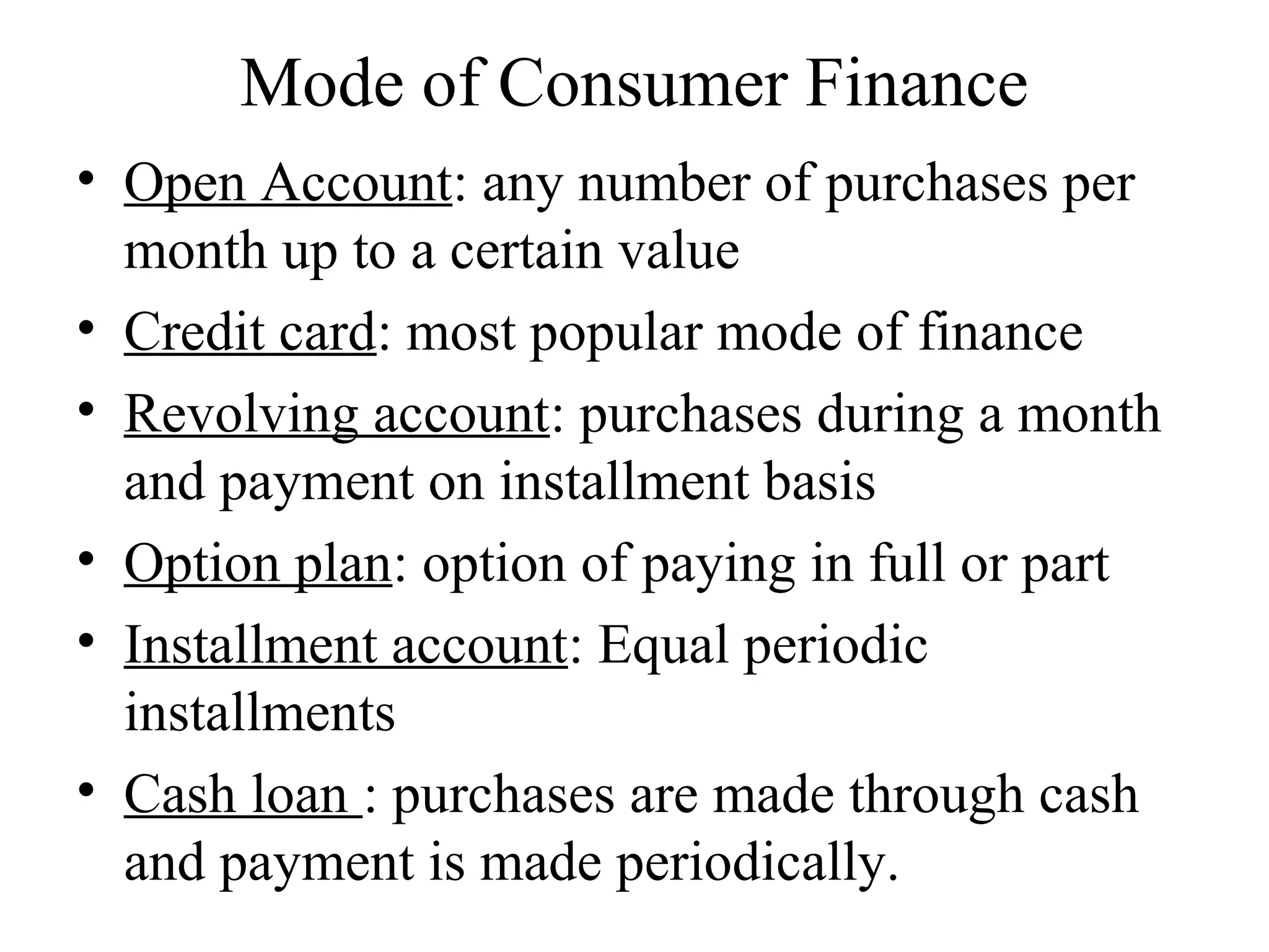 Consumer Finance Ppt Ppt
