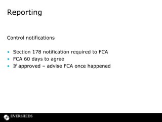 Consumer Finance Seminar
Governance, Culture and Enforcement

Greg Brandman, Partner, Eversheds LLP
Adam Berry, Associate, Eversheds LLP
October 2013

 