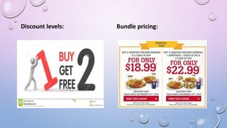 Discount levels: Bundle pricing:
 