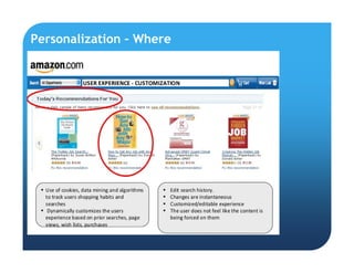 Personalization – Where
 