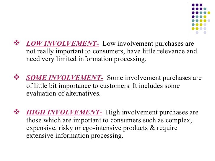 Consumer Involvement and buying behavior | Types of Consumer Involvement
