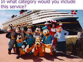 In what category would you include
this service?
 
