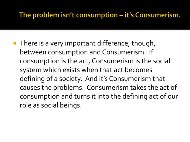 Consumerism | PPT