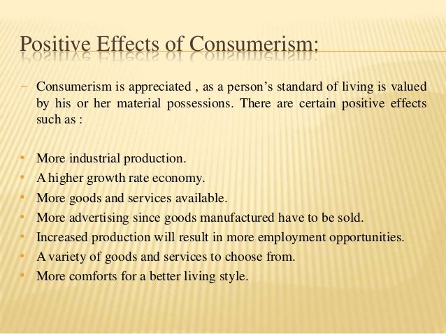 Effects Of Materialism