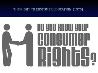THE RIGHT TO CUSTOMER EDUCATION (1975)
 