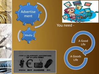 Advertise
ment
Media
You need -
A Good
Life
A Goods
Life
 