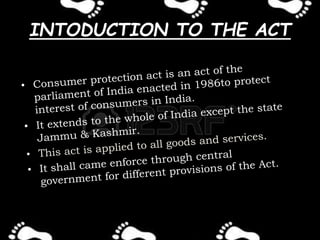 INTODUCTION TO THE ACT
 