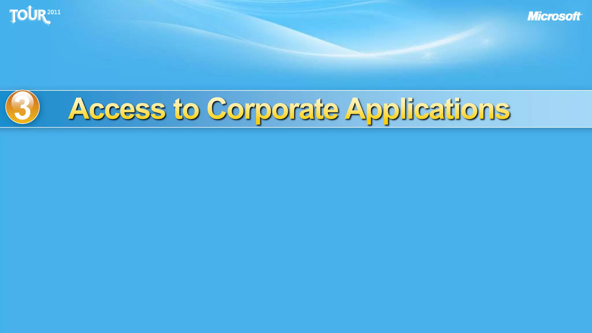 Access to Corporate Applications3