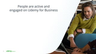 People are active and
engaged on Udemy for Business
38
 