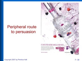 Peripheral route to persuasion 
