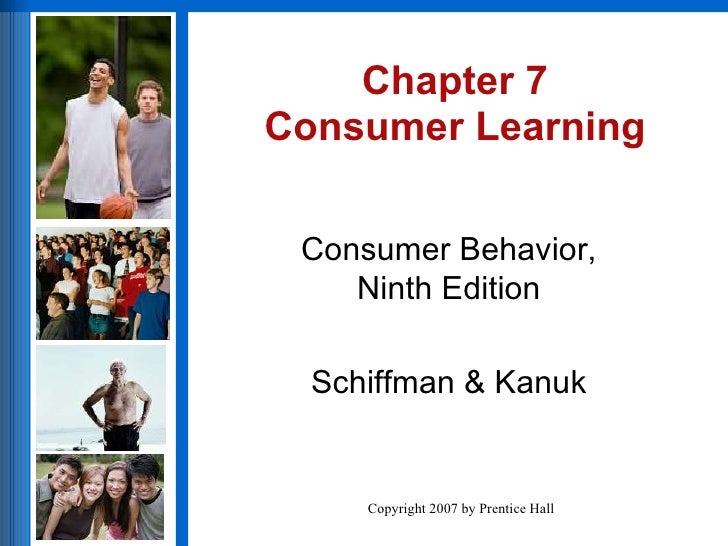 Consumer Learning Consumer Learning
