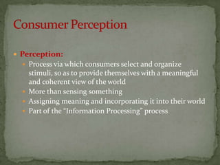 Consumer perception | PPTX