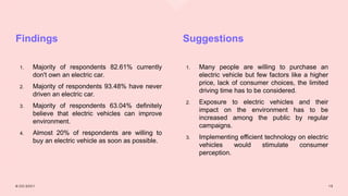 Consumer perception of electrical vehicles in India | PPTX