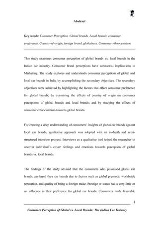 Consumer perception of global vs. local | PDF